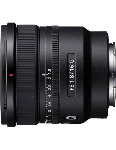 Objetivo Gran Angular Sony FE 16mm f/1.8 G - 304g