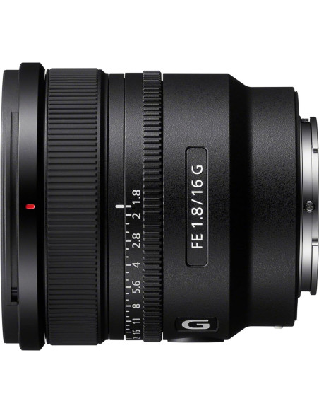 Objetivo Gran Angular Sony FE 16mm f/1.8 G - 304g