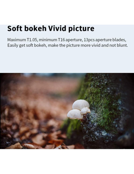 Lente de Cine 7artisans 50mm T1.05 para Cámara Sony E-Mount