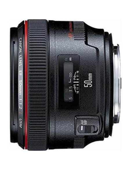 Lente Canon EF 50mm f/1.2L USM para Cámaras DSLR - Renovado