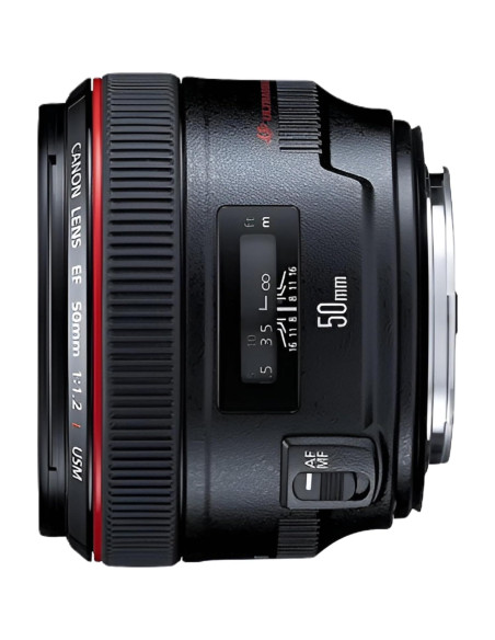 Lente Canon EF 50mm f/1.2L USM para Cámaras DSLR - Renovado