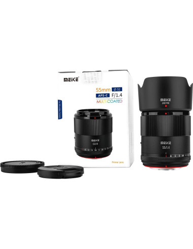 Lente Meike 55mm F1.4 Auto Enfoque STM para Fujifilm