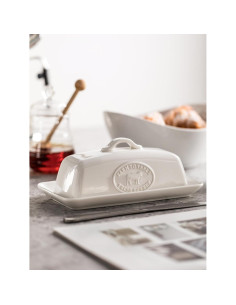 Plato de Mantequilla Cerámica YHOJOY con Tapa 18.5x8.9 cm 2