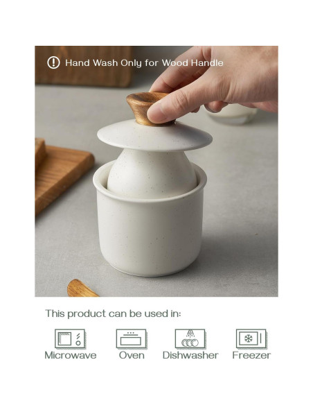 Tazón de Mantequilla DOWAN con Tapa de Cerámica 184g