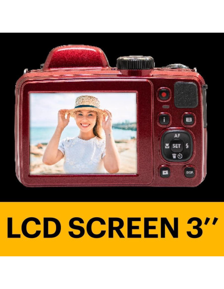 Cámara Digital KODAK PIXPRO AZ425-RD 20MP 42X Zoom Óptico