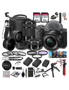 Cámara Sin Espejo Sony ZV-E10 + Lentes 16-50mm y 55-210mm