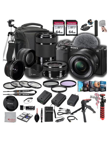 Cámara Sin Espejo Sony ZV-E10 + Lentes 16-50mm y 55-210mm