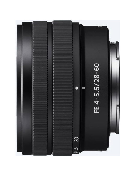 Lente Sony FE 28-60mm f/4-5.6 para cámaras Alpha