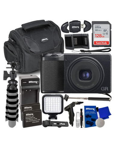 Cámara Digital Ricoh GR IIIx + Accesorios Completo 22 Piezas