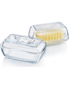 Plato de Mantequilla Luminarc de Vidrio Templado 0.45kg 2