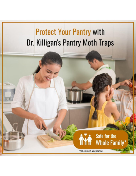 Trampas de Polilla de Alacena Dr. Killigan - 6 Unidades, Negro