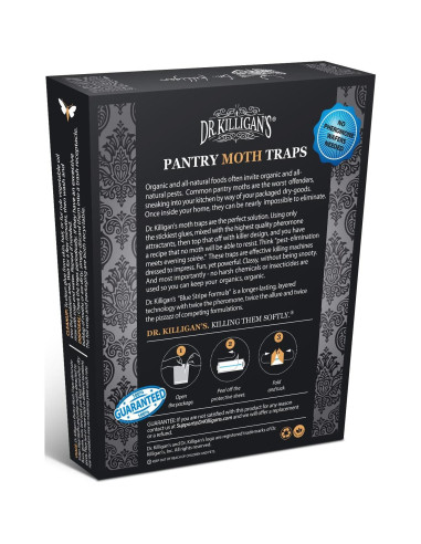 Trampas de Polilla de Alacena Dr. Killigan - 6 Unidades, Negro