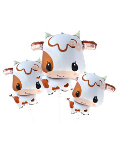 3PCS Globos de Vaca Gallasy 76.2x68.6 cm para Fiesta
