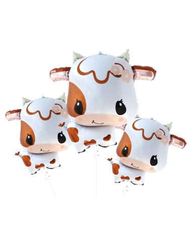 3PCS Globos de Vaca Gallasy 76.2x68.6 cm para Fiesta