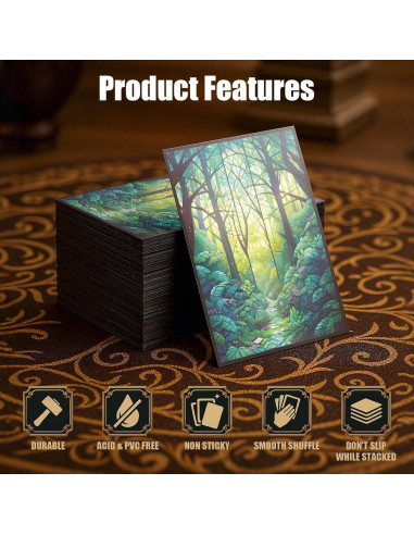 Mangas para cartas Kiiransr Bosque 100 unidades estándar MTG