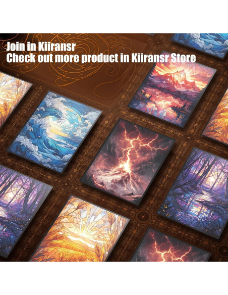 Mangas para cartas Kiiransr Bosque 100 unidades estándar MTG