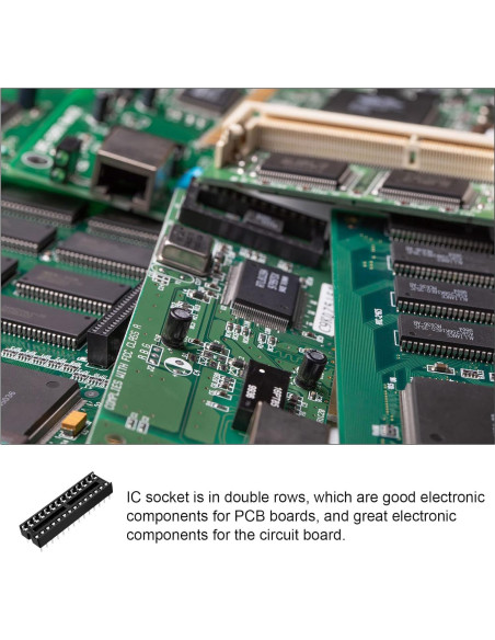 Zócalo DIP IC para soldadura Rebower 28 pines 2.54mm 20 piezas