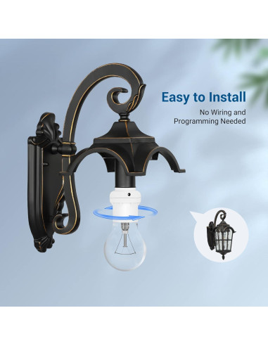 Toma de Sensor de Luz DEWENWILS E26/E27 Crepúsculo a Amanecer