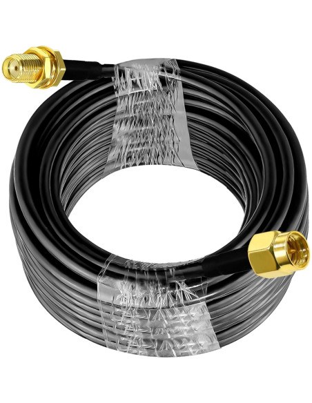Cable Coaxial RG58 SMA Macho a Hembra 15M Tuolnk