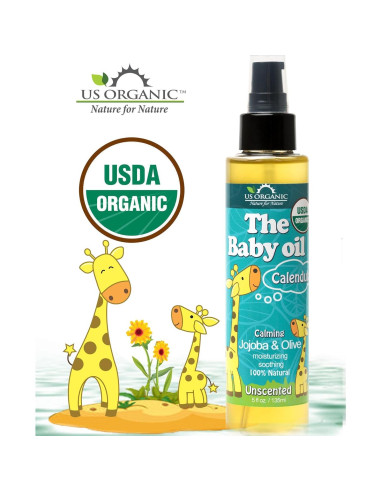 Aceite Orgánico para Bebés US Organic 148 ml Sin Fragancia