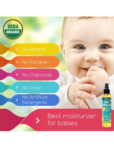 Aceite Orgánico para Bebés US Organic 148 ml Sin Fragancia