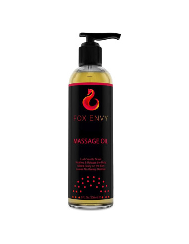 Aceite de Masaje Corporal Fox Envy 236.6 ml Vainilla Jojoba Coco