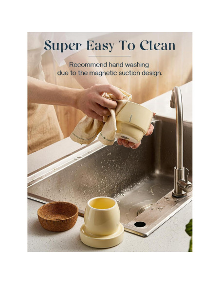 Tazón de Mantequilla DOWAN con Tapa y Fondo de Corcho 1.62L