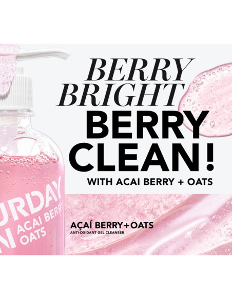 Limpiador Facial Gel Suave Saturday Skin 408g Antioxidante