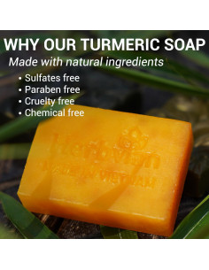 Jabón Natural de Cúrcuma y Hierba Limón Herbvian - 200g 2