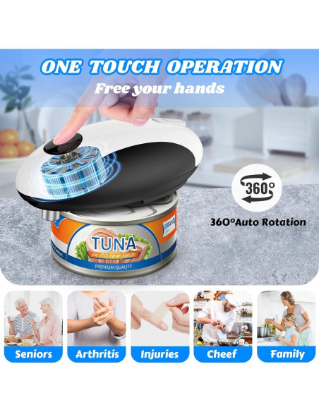 Abrelatas Eléctrico CEVING ECO-01 Recargable USB Automático