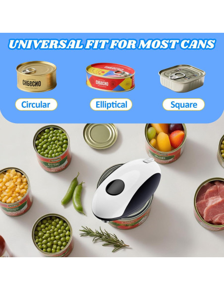 Abrelatas Eléctrico CEVING ECO-01 Recargable USB Automático