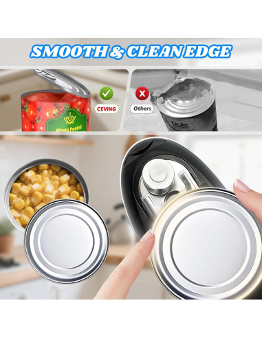 Abrelatas Eléctrico CEVING ECO-01 Recargable USB Automático