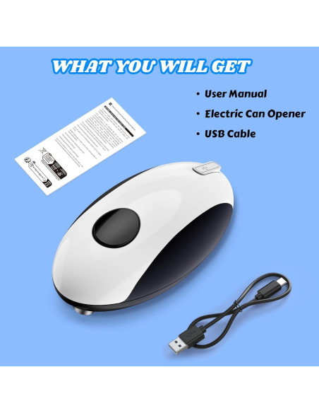 Abrelatas Eléctrico CEVING ECO-01 Recargable USB Automático