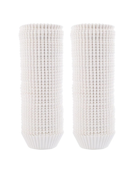 Forros para Cupcakes Tosnail 2000 Piezas Grado Alimenticio Blanco