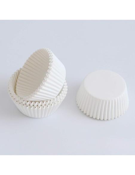 Forros para Cupcakes Tosnail 2000 Piezas Grado Alimenticio Blanco