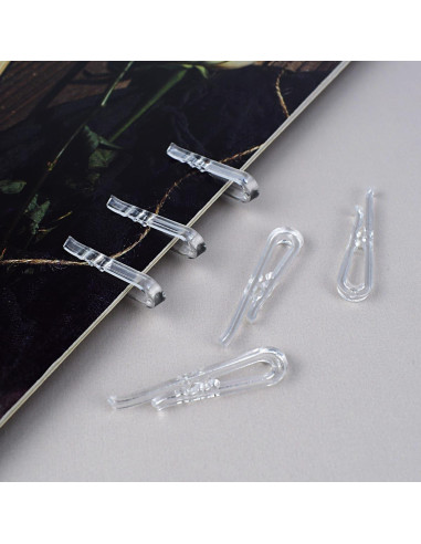 200 Clips de Plástico Transparente TKYPZY para Ropa