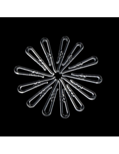 200 Clips de Plástico Transparente TKYPZY para Ropa