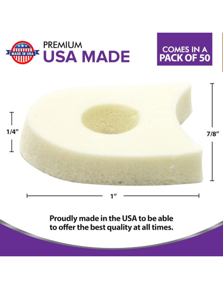 Separadores de Dedos de Espuma Premium Mars Wellness - 50 Unidades