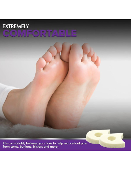 Separadores de Dedos de Espuma Premium Mars Wellness - 50 Unidades