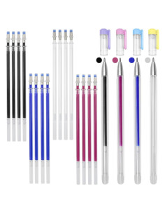 Bolígrafos Borrables por Calor BUZIFU 4 Colores con 20 Recargas