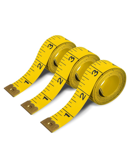 Cinta Métrica de Tela Suave MYGBBKITDEC - 3 Piezas 150 cm
