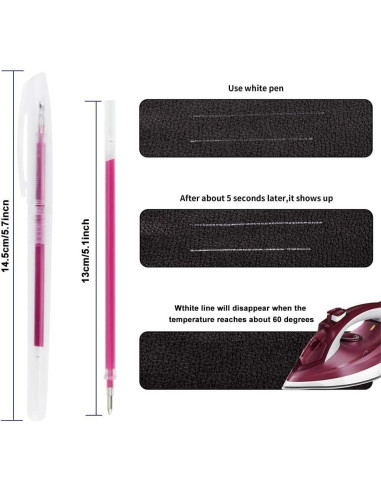 Bolígrafos Borrables por Calor BUZIFU 4 Colores con 20 Recargas