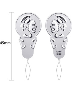 WILLBOND 200 Enhebradores de Agujas de Aluminio 45 mm Plateado 2