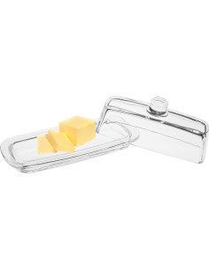 Set de 2 Platos de Mantequilla Hedume de Vidrio con Tapa 2