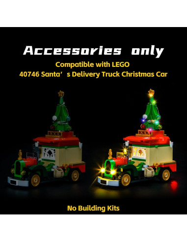 Kit de Iluminación LED BrickBling para Lego 40746 - Camión de Santa