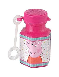 Mini Burbujas de Fiesta Confeti Peppa Pig - 8 Pzs - Rosa 2