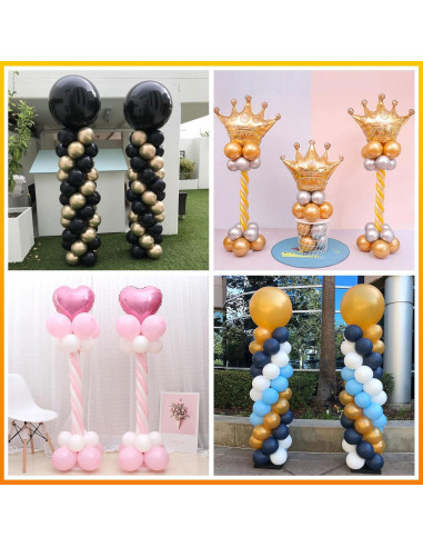Kit de Columna de Globos IDAODAN con Bomba Eléctrica 165 cm