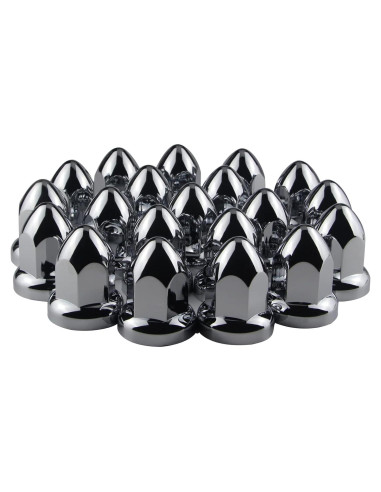 Cubiertas de tuercas de perno 33mm iBroPrat ABS Cromo - Paquete 20