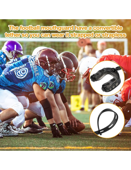 2 Pack Protector Bucal de Fútbol Grednfhat para Deportes Contacto