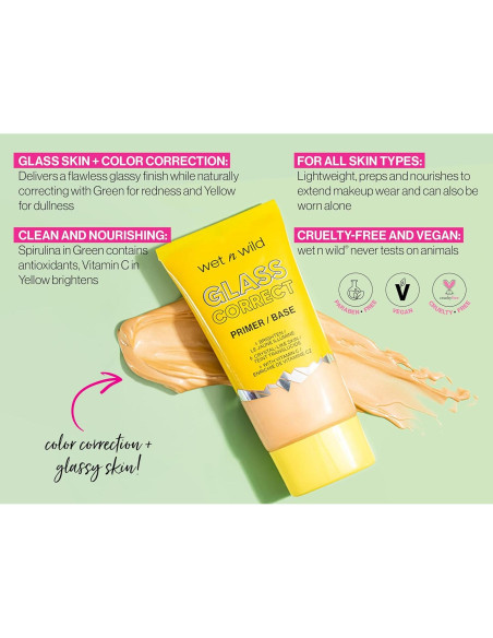 Primer Corrector de Piel Cristalina Wet n Wild 27 ml Amarillo